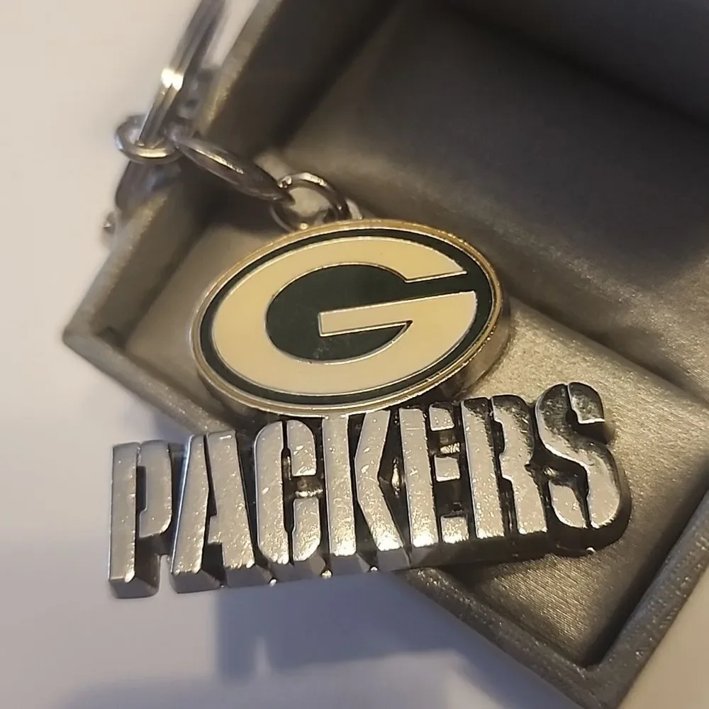 GREEN BAY PACKERS LOGO HEAVYWEIGHT KEYCHAIN Aminco